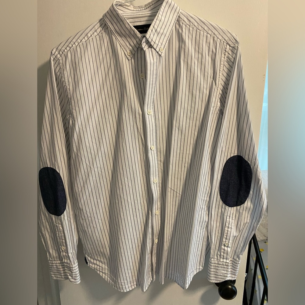 Massimo Dutti Button Down Shirt with elbow pads
